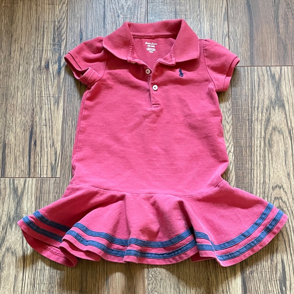 Ralph Lauren Kids - Red Polo Dress 24M